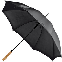 Зонт-трость Lido, черный купить с нанесением логотипа оптом на заказ в интернет-магазине Санкт-Петербург