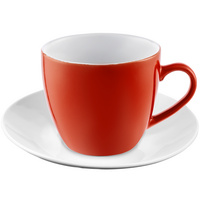 Кофейная пара Refined, красная купить с нанесением логотипа оптом на заказ в интернет-магазине Санкт-Петербург
