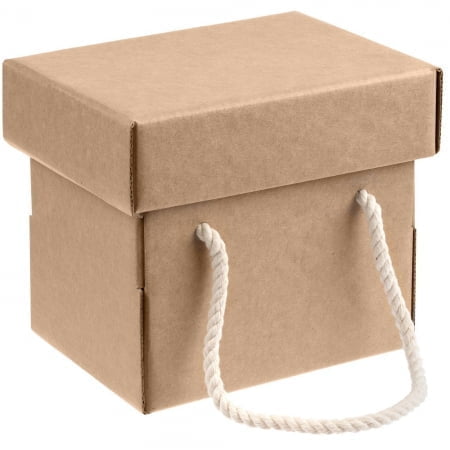 Коробка для кружки Kitbag, с короткими ручками купить с нанесением логотипа оптом на заказ в интернет-магазине Санкт-Петербург