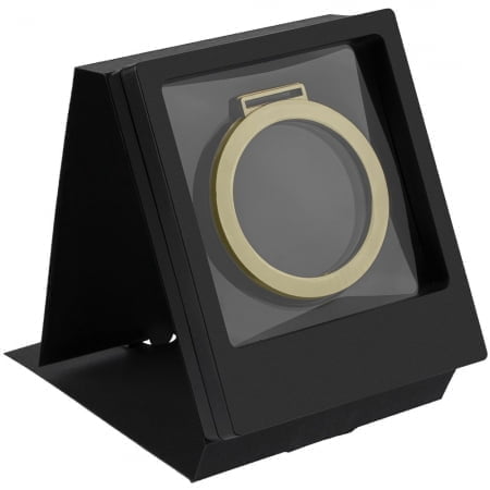 Рамка Transparent с шубером, черная купить с нанесением логотипа оптом на заказ в интернет-магазине Санкт-Петербург
