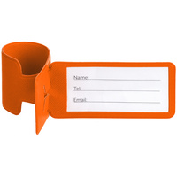 Багажная бирка Devon, оранжевая купить с нанесением логотипа оптом на заказ в интернет-магазине Санкт-Петербург