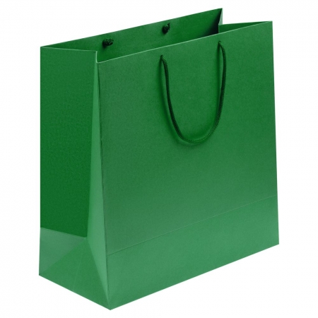 Пакет бумажный Porta, большой, зеленый купить с нанесением логотипа оптом на заказ в интернет-магазине Санкт-Петербург