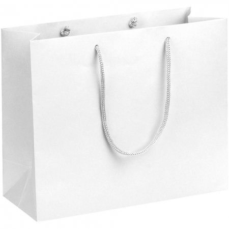 Пакет бумажный Porta S, белый купить с нанесением логотипа оптом на заказ в интернет-магазине Санкт-Петербург