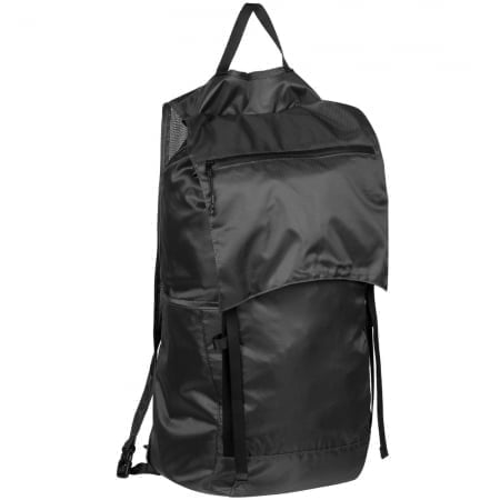 Складной рюкзак Wanderer, темно-серый купить с нанесением логотипа оптом на заказ в интернет-магазине Санкт-Петербург