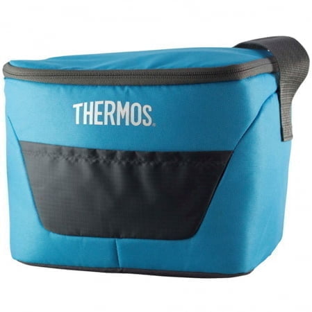 Термосумка Thermos Classic 9 Can Cooler, бирюзовая купить с нанесением логотипа оптом на заказ в интернет-магазине Санкт-Петербург