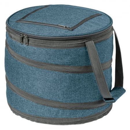 Складная сумка-холодильник Coast, синяя купить с нанесением логотипа оптом на заказ в интернет-магазине Санкт-Петербург