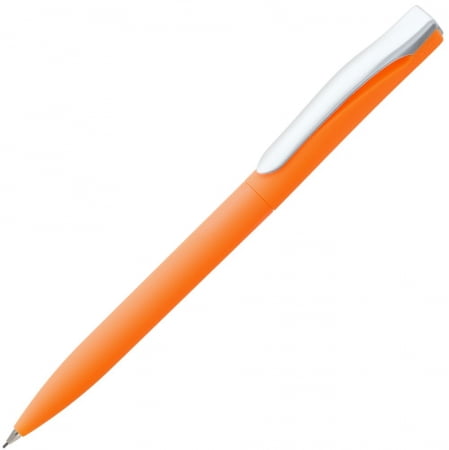 Карандаш механический Pin Soft Touch, оранжевый купить с нанесением логотипа оптом на заказ в интернет-магазине Санкт-Петербург