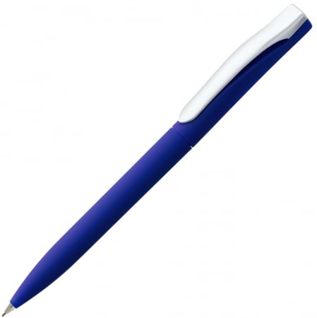 Карандаш механический Pin Soft Touch, синий купить с нанесением логотипа оптом на заказ в интернет-магазине Санкт-Петербург