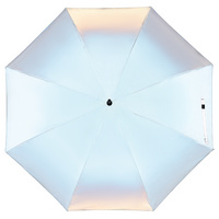 Зонт-трость Manifest со светоотражающим куполом, серый купить с нанесением логотипа оптом на заказ в интернет-магазине Санкт-Петербург