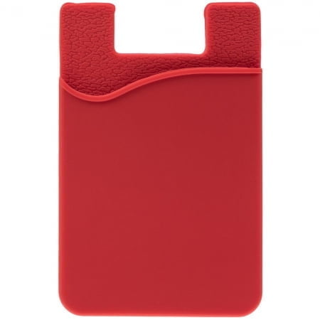 Чехол для карты на телефон Shelley, красный купить с нанесением логотипа оптом на заказ в интернет-магазине Санкт-Петербург