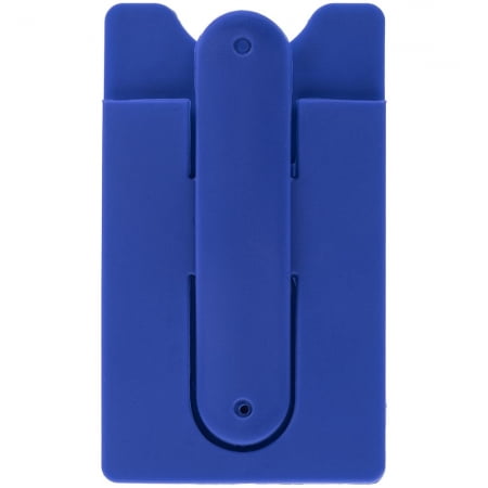 Чехол для карты на телефон Carver, синий купить с нанесением логотипа оптом на заказ в интернет-магазине Санкт-Петербург