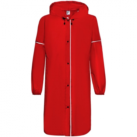 Дождевик со светоотражающими элементами Rainman Blink, красный купить с нанесением логотипа оптом на заказ в интернет-магазине Санкт-Петербург