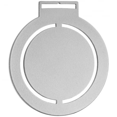 Медаль Steel Rond, серебристая купить с нанесением логотипа оптом на заказ в интернет-магазине Санкт-Петербург