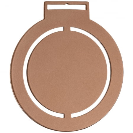 Медаль Steel Rond, бронзовая купить с нанесением логотипа оптом на заказ в интернет-магазине Санкт-Петербург