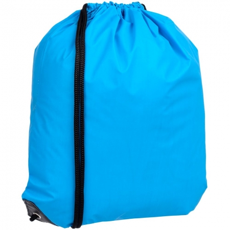 Рюкзак-мешок Manifest Color из светоотражающей ткани, синий купить с нанесением логотипа оптом на заказ в интернет-магазине Санкт-Петербург