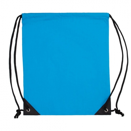 Рюкзак-мешок Manifest Color из светоотражающей ткани, синий, уценка купить с нанесением логотипа оптом на заказ в интернет-магазине Санкт-Петербург