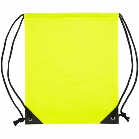 Рюкзак-мешок Manifest Color из светоотражающей ткани, желтый неон, уценка купить с нанесением логотипа оптом на заказ в интернет-магазине Санкт-Петербург