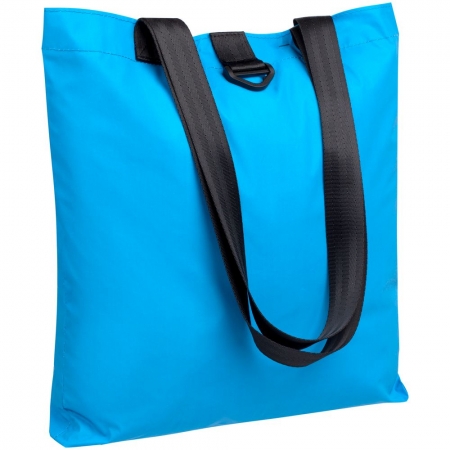Шопер Manifest Color из светоотражающей ткани, синий купить с нанесением логотипа оптом на заказ в интернет-магазине Санкт-Петербург