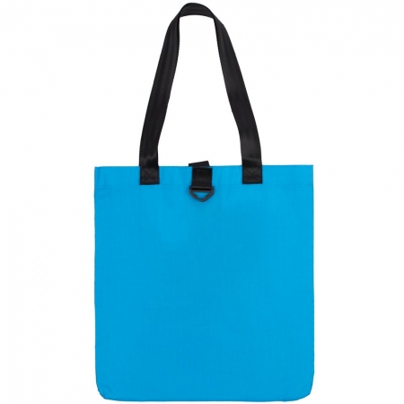 Шопер Manifest Color из светоотражающей ткани, синий, уценка купить с нанесением логотипа оптом на заказ в интернет-магазине Санкт-Петербург