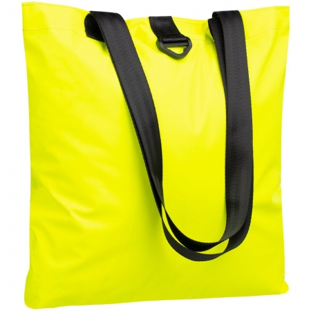 Шопер Manifest Color из светоотражающей ткани, желтый неон купить с нанесением логотипа оптом на заказ в интернет-магазине Санкт-Петербург