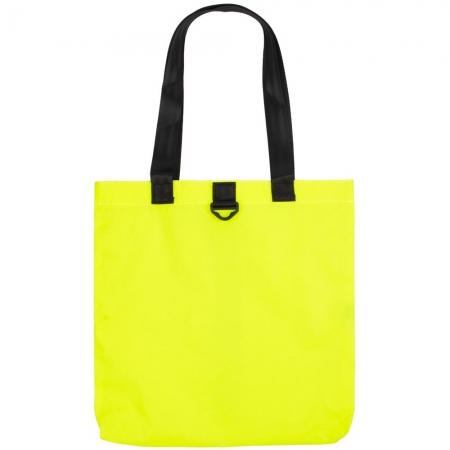 Шопер Manifest Color из светоотражающей ткани, желтый неон, уценка купить с нанесением логотипа оптом на заказ в интернет-магазине Санкт-Петербург