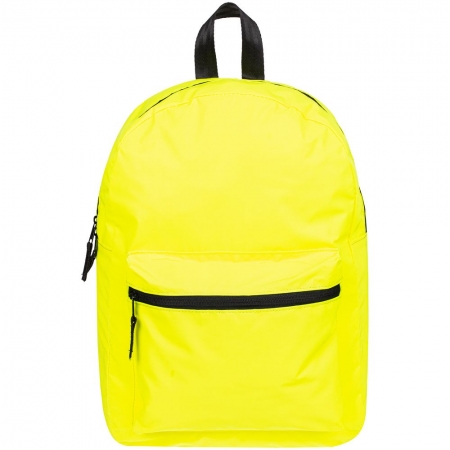 Рюкзак Manifest Color из светоотражающей ткани, желтый неон уценка купить с нанесением логотипа оптом на заказ в интернет-магазине Санкт-Петербург