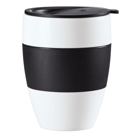 Термокружка Aroma To Go 2.0, черная купить с нанесением логотипа оптом на заказ в интернет-магазине Санкт-Петербург