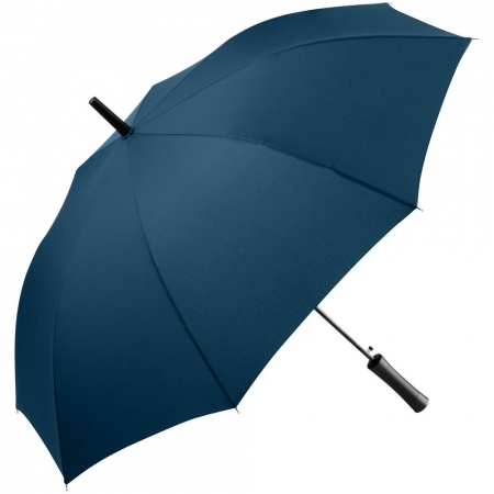 Зонт-трость Lanzer, темно-синий купить с нанесением логотипа оптом на заказ в интернет-магазине Санкт-Петербург