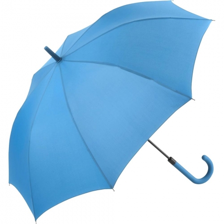 Зонт-трость Fashion, голубой купить с нанесением логотипа оптом на заказ в интернет-магазине Санкт-Петербург