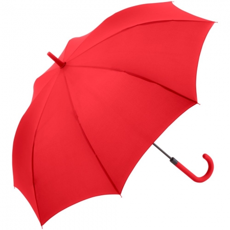 Зонт-трость Fashion, красный купить с нанесением логотипа оптом на заказ в интернет-магазине Санкт-Петербург