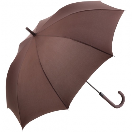 Зонт-трость Fashion, коричневый купить с нанесением логотипа оптом на заказ в интернет-магазине Санкт-Петербург