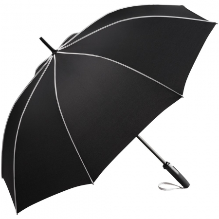 Зонт-трость Seam, светло-серый купить с нанесением логотипа оптом на заказ в интернет-магазине Санкт-Петербург