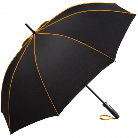 Зонт-трость Seam, оранжевый купить с нанесением логотипа оптом на заказ в интернет-магазине Санкт-Петербург