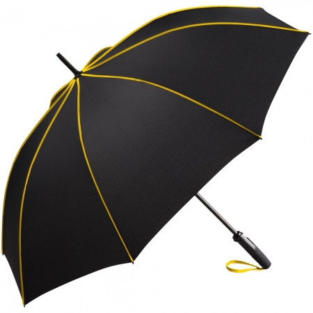 Зонт-трость Seam, желтый купить с нанесением логотипа оптом на заказ в интернет-магазине Санкт-Петербург
