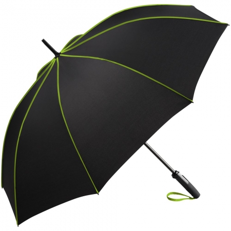 Зонт-трость Seam, зеленое яблоко купить с нанесением логотипа оптом на заказ в интернет-магазине Санкт-Петербург