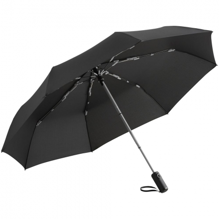 Зонт складной AOC Colorline, серый купить с нанесением логотипа оптом на заказ в интернет-магазине Санкт-Петербург