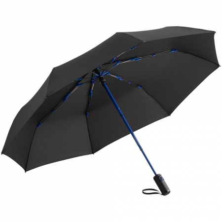 Зонт складной AOC Colorline, синий купить с нанесением логотипа оптом на заказ в интернет-магазине Санкт-Петербург