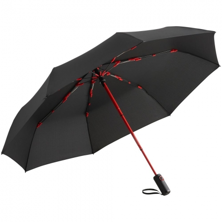 Зонт складной AOC Colorline, красный купить с нанесением логотипа оптом на заказ в интернет-магазине Санкт-Петербург