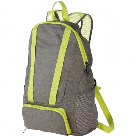 Складной рюкзак Bagpack, зеленый купить с нанесением логотипа оптом на заказ в интернет-магазине Санкт-Петербург