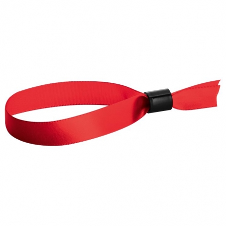 Несъемный браслет Seccur, красный купить с нанесением логотипа оптом на заказ в интернет-магазине Санкт-Петербург