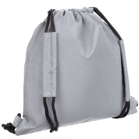 Детский рюкзак Manifest из светоотражающей ткани, серый купить с нанесением логотипа оптом на заказ в интернет-магазине Санкт-Петербург