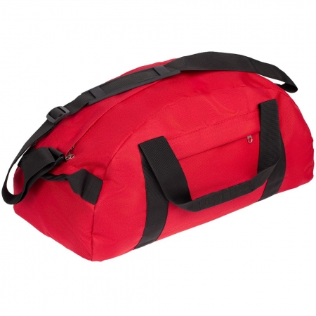 Спортивная сумка Portage, красная купить с нанесением логотипа оптом на заказ в интернет-магазине Санкт-Петербург