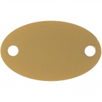 Шильдик металлический Alfa Oval, золотистый