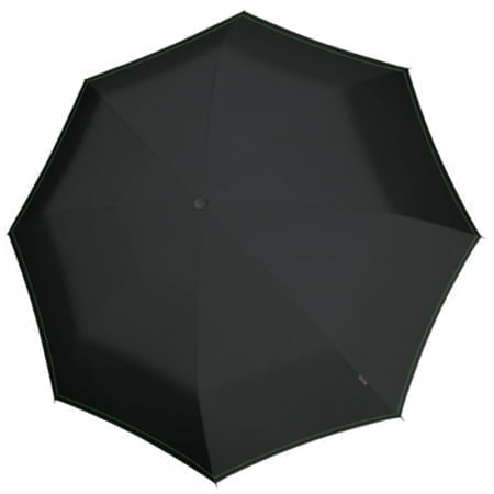 Зонт-трость U.900, черный с неоново-зеленым купить с нанесением логотипа оптом на заказ в интернет-магазине Санкт-Петербург