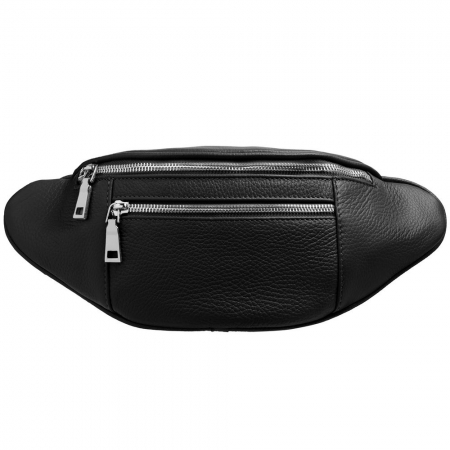 Поясная сумка Corsa, черная купить с нанесением логотипа оптом на заказ в интернет-магазине Санкт-Петербург