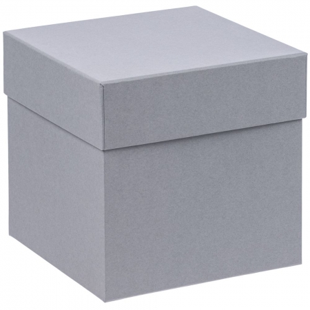 Коробка Cube S, серая купить с нанесением логотипа оптом на заказ в интернет-магазине Санкт-Петербург