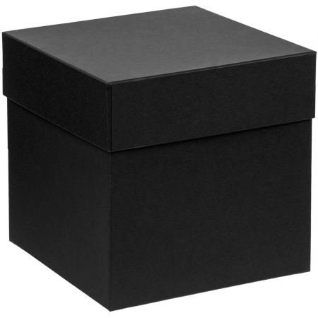 Коробка Cube S, черная купить с нанесением логотипа оптом на заказ в интернет-магазине Санкт-Петербург