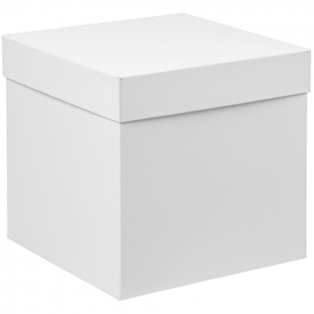 Коробка Cube L, белая купить с нанесением логотипа оптом на заказ в интернет-магазине Санкт-Петербург
