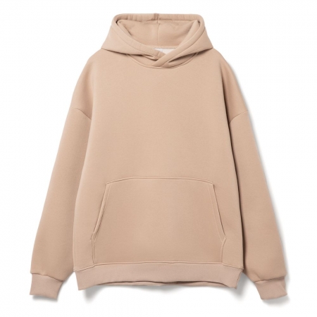 Худи Kulonga Oversize, бежевое (песочное) купить с нанесением логотипа оптом на заказ в Санкт-Петербург