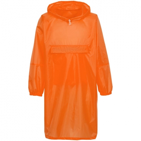 Дождевик-анорак Alatau, оранжевый неон купить с нанесением логотипа оптом на заказ в интернет-магазине Санкт-Петербург